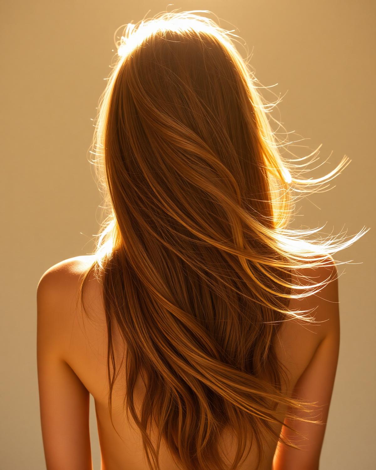Capelli lunghi biondi controluce, balayage Goldwell